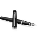 Ручка перьевая Parker MERIDIAN Matte Black Lacquer CT FP F 40 511