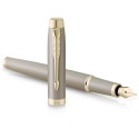Ручка перьевая Parker IM The Finishing Touch Sandstone CHT FP F 28 611