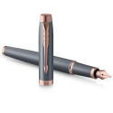 Ручка перьевая Parker IM The Finishing Touch Slate PGT FP F 28 711