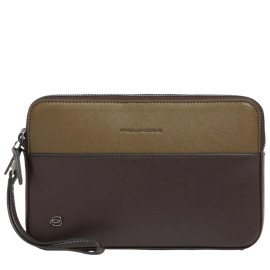 Сумочка / Клатч Piquadro Black Square (B3) Green-Brown AC3944B3R_VETM