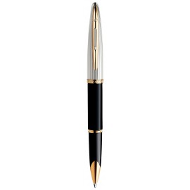 Ручка роллер Waterman Carene Deluxe Black/silver RB 41 200