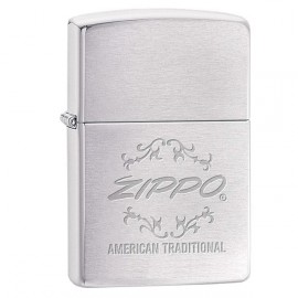 Запальничка Zippo Classics American Traditional Brushed Chrome Zp199755