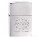 Запальничка Zippo Classics American Traditional Brushed Chrome Zp199755