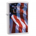 Запальничка Zippo Classic Made In USA Brushed Chrome Zp24797