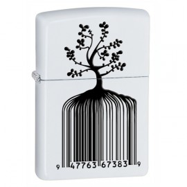 Зажигалка Zippo Classics Identity Tree Barcode White Matte Zp28296