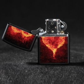 Зажигалка Zippo Classics Hearts Black Matte Zp28313