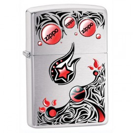 Зажигалка Zippo Classics Zippo Stars And Planets Brushed Chrome Zp28056