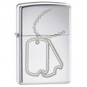 Зажигалка Zippo Classics Dog Tags High Polish Chrome Zp24836