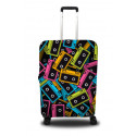 Чехол полиэстер на чемодан L с рисунком 0401 Высота 65-80см Coverbag CvPL0401