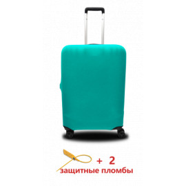 Чехол полиэстер на чемодан S мята Высота 45-55см Coverbag CvP0216S