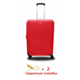 Чехол полиэстер на чемодан S бордо Высота 55-65см Coverbag CvP0204S