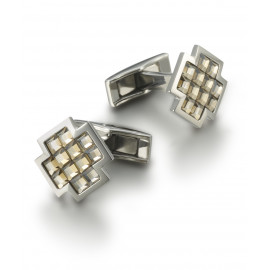 Запонки Dalvey Signature Crux Swarovski Golden Shadow D70004