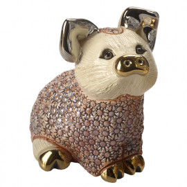Фігурка/статуетка De Rosa Rinconada Families Zodiac Поросятко, що сидить, Рожеве (07x05x05см) Dr414bp-f-25