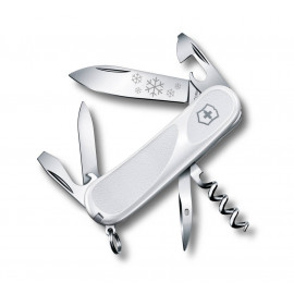 Складной нож Victorinox EvoGrip 10 White Christmas 2.3803.C77