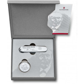 Набор Складной нож + Монета KARL ELSENER Lim.Ed.8000 Victorinox Huntsman 1.1918.J18