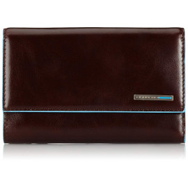 Портмоне Piquadro жін. верт. з відділ. д/монет BL SQUARE/Cognac PD1853B2_MO