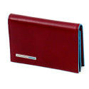 Візитниця Piquadro BL SQUARE/Red для своїх візиток на кнопці (10,8x7,5x1,5) PP1899B2_R