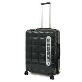 Чемодан Echolac SQUARE PRO/Black M Средний EcPC185SA-402-01