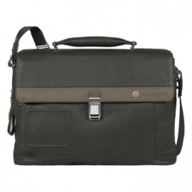 Портфель Piquadro VIBE / Grey-Taupe на 2 відділення з фронтальною кишенею і з відділенням для ноутбука (42x30x13) CA1045VI_GRTO