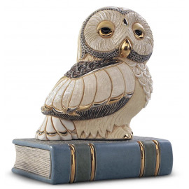 Фигурка De Rosa Rinconada Emerald Сова Белая на Книжке Dr1024-52
