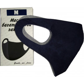 Маска захисна багаторазова неопрен Чорн. M в упаковці Ma90826