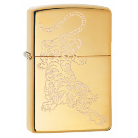 Запальничка Zippo Classics Tatoo Tiger High Polish Brass Zp29884