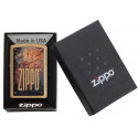 Запальничка Zippo Classics Rusty Plate Brushed Brass Zp29879