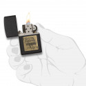 Зажигалка Zippo Classics Brass Emblem Black Crackle Zp362