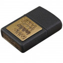 Зажигалка Zippo Classics Brass Emblem Black Crackle Zp362