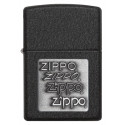 Запальничка Zippo Classics Pewter Emblem Black Crackle Zp363