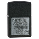 Запальничка Zippo Classics Pewter Emblem Black Crackle Zp363