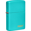 Запальничка Zippo Classic Flat Turquoise Zippo Logo Zp49454zl