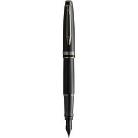Ручка перьевая Waterman EXPERT Metallic Black Lacquer RT FP F 10 046