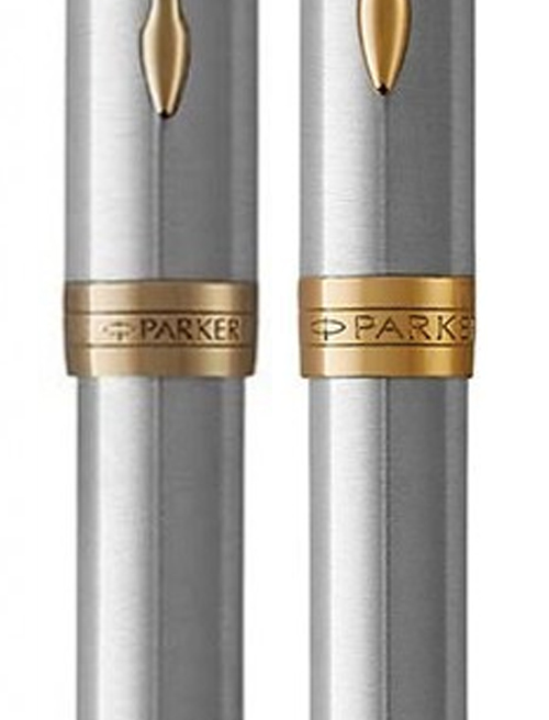 Набір Parker SONNET Stainless Steel GT FP+BP (перова + кулькова)