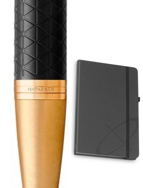 Набор Parker IM Premium Black GT BP (шариковая ручка + блокнот Parker)