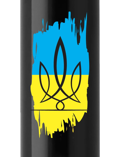 Ручка шариковая Parker IM UKRAINE Black GT BP Трезубец фигурный на фоне флага 22032_T1026u