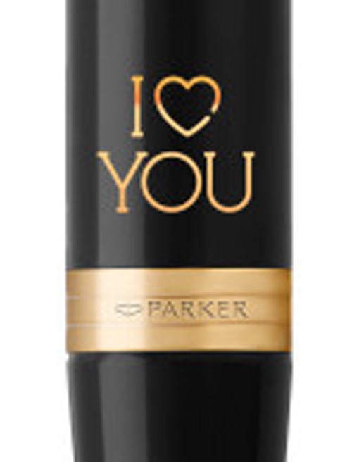 Кулькова ручка Parker IM Black GT BP I Love YOU 22032_L023y