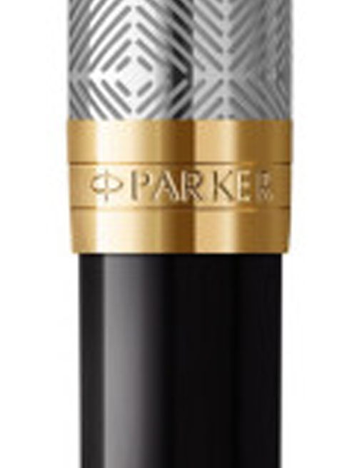 Ручка кулькова Parker SONNET Metal & Black Lacquer GT BP 68 132