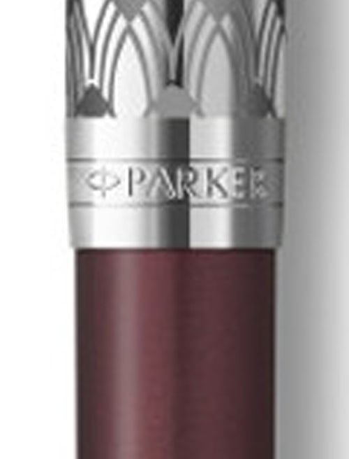 Ручка кулькова Parker SONNET Metal & Red Lacquer CT BP 68 332