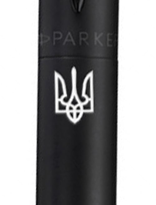 Ручка кулькова Parker JOTTER XL Monochrome Black BT BP Тризуб 12432_TR
