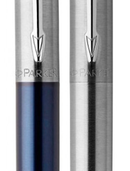 Набор ручек Parker JOTTER Royal Blue CT BP + Stainless Steel CT GEL (шариковая + гелевая)