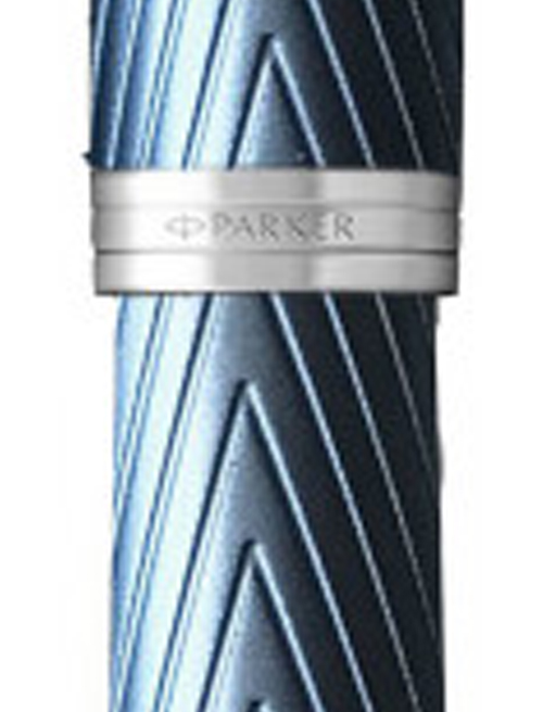 Ручка перьевая Parker IM Premium Blue Grey CT FP F 24 911