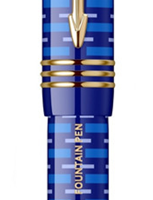 Ручка перова Parker DUOFOLD 100 LE Blue FP18-С F (Lim. Ed 100) 98 501