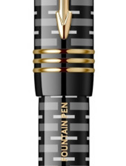 Ручка перова Parker DUOFOLD 100 LE Black FP18-С F (Lim. Ed 100) 98 301