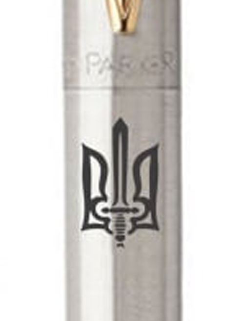 Ручка шариковая Parker JOTTER Stainless Steel GT BP Трезубец ОУН 16032_T030b
