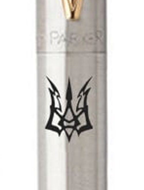 Ручка шариковая Parker JOTTER Stainless Steel GT BP Трезубец-Молния 16032_T056b