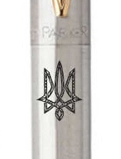 Ручка шариковая Parker JOTTER Stainless Steel GT BP Трезубец геометрия 16032_T058b