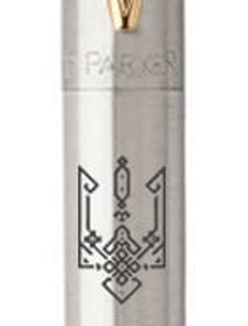 Ручка шариковая Parker JOTTER Stainless Steel GT BP Трезубец этника 16032_T067b