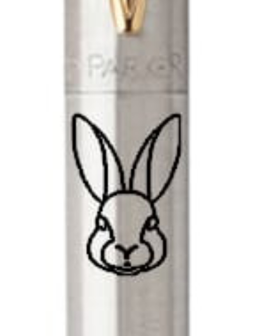 Ручка шариковая Parker JOTTER Stainless Steel GT BP Кролик 16032_Z201b
