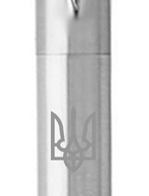 Ручка шариковая Parker JOTTER UKRAINE Stainless Steel CT BP Трезубец бел. 16132_T001w